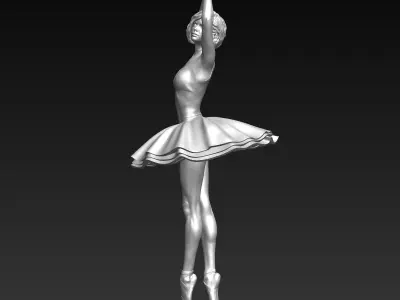 Ballerina 5 statue 3D print model