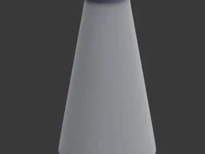 Modern White Vase 3D model