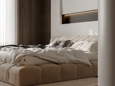 Bedroom interior scenes 3D model 2