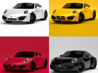 Porsche 911 Collection 3D Model Pack