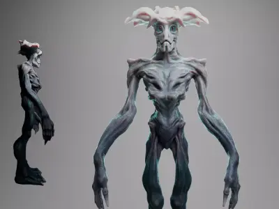 Alien Free low-poly 3D model