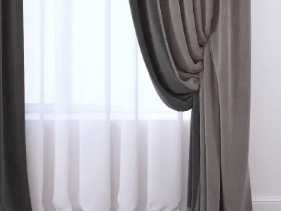 Set 99 Curtains 3D model