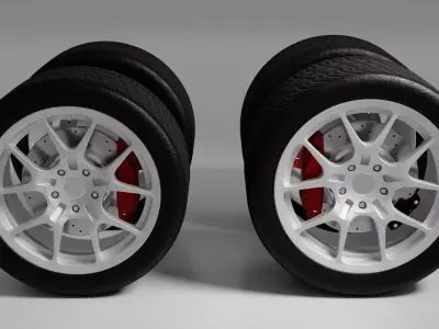 Wheels 3D model buy