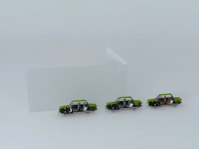 Fictional Eastern Europe car evolution  Free 3D model