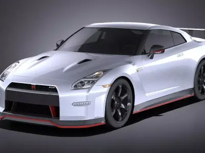 Nissan GT-R Nismo 2015 VRAY 3D model