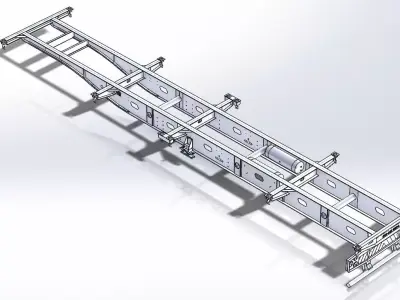 Container Carrier Trailer Body 3D model