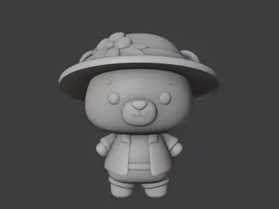 bear 116 3D print model