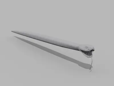 Rattlesnake Snake Shape 3D model
