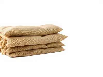 Burlap Sack Pile Textured Rustic model pack Low-poly 3D model