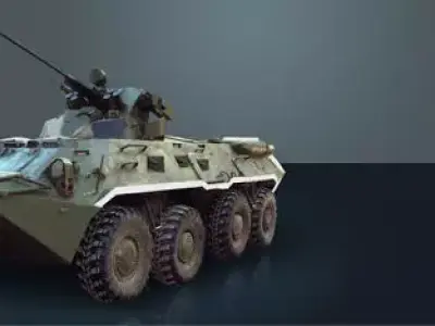 Fighting machine Low-poly 3D model