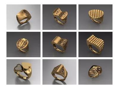Turkey Ring 3DM Jewelry CAD Files for Designers  Manufacturers 3D print model