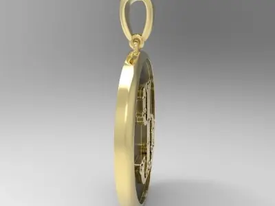 Decorative Letter F 3D print model