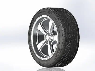 Custom wheels Ridler Style 652 20inch for your scale model 3D print model