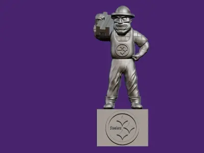 NFL PITTSBURGH STEELERS FOOTBALL - STATUE DECOR - 3D PRINT 3D print model