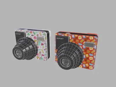 Leica Sofort Instant Film Camera Low-poly 3D model