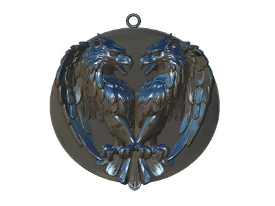 eagle pendant 3D print model