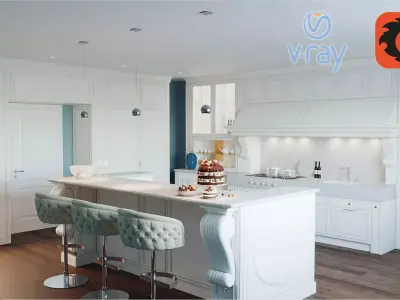 American Kitchen 3D model