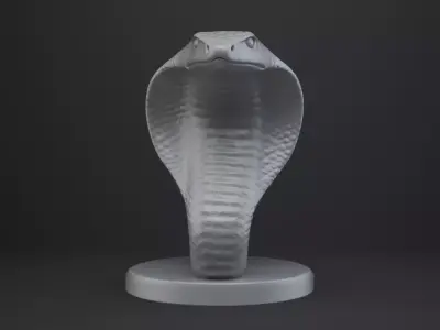 Cobra Bust - Animal Figurine 3D print model