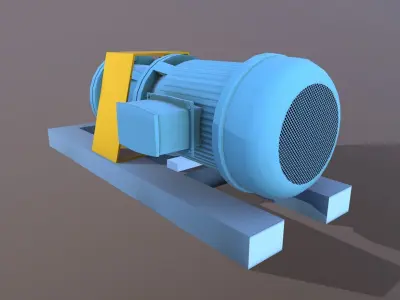 Pump 3D Model Low-poly 3D model