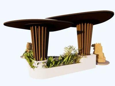 Gazebo 1 3D model
