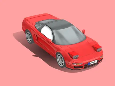 Honda NSX Type R Low-poly 3D model