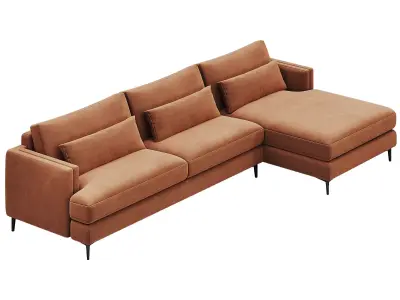 Sumner Two-Piece Chaise Sectional By Arhaus 3D model