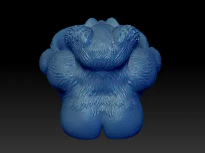 Teddy Bear Bag - STL 3D Print Model High-Polygon 3D print model