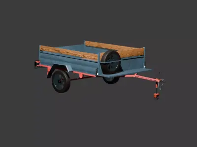 Trailer 3D model from CGTrader