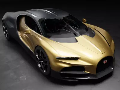 Bugatti tourbillon rigged 3D model