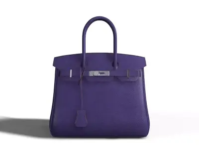 Birkin hermes bag Low-poly 3D model