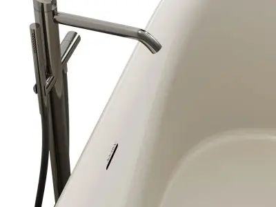 Triton Freestanding Stone Bath 1500mm Low-poly 3D model