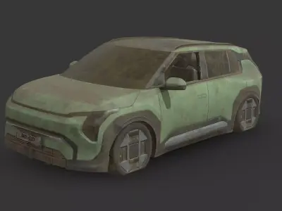 Abandoned Car - Kia EV3 2025 Low-poly 3D model