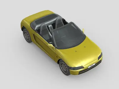 Honda Beat 1995 Low-poly 3D model