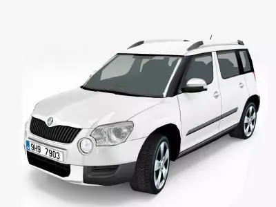 Skoda Yeti Low-poly 3D model