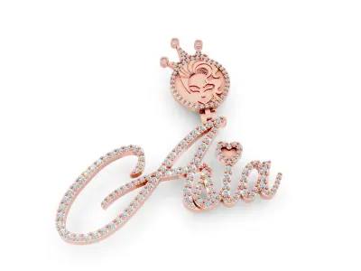 Asia  pendant  3D print model