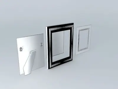 Picture Frame Bespoke Victorian Crimson Gold Lace Free 3D model