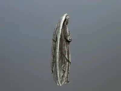 Angel Statue  4 Low-poly 3D model