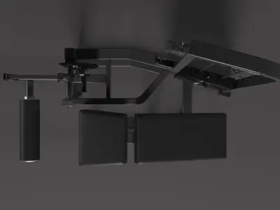 HAMMER STRENGTH SELECT LEG CURL 3D model