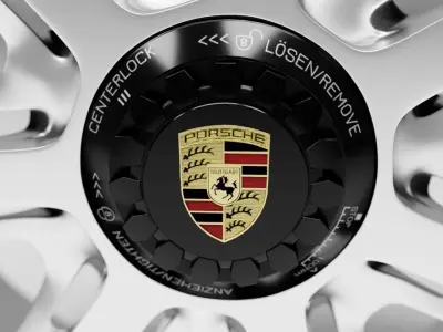 Vossen RS19 porche champion series car ring Low-poly 3D model