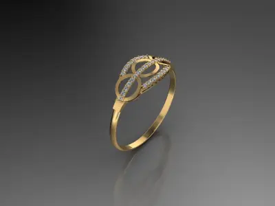 3D jewelry design - bangle 3D print model