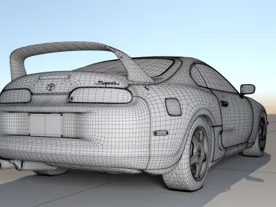 Toyota Supra MK IV A80 1993 3D model