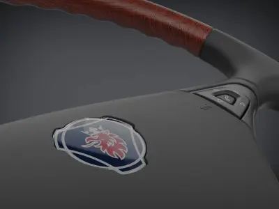 Scania Truck- Bus Steering Wheel 3D model