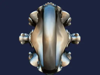 Luminara Crest Ring 3D print model