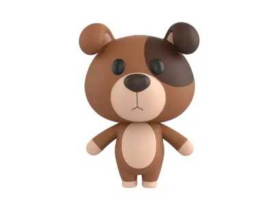 Character147 Rigged Dog 3D model