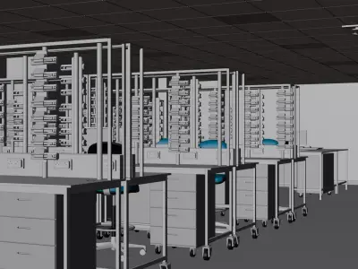 Ultra Realistic Medical Laboratory 3D Scene Diagnostic Lab  3D model