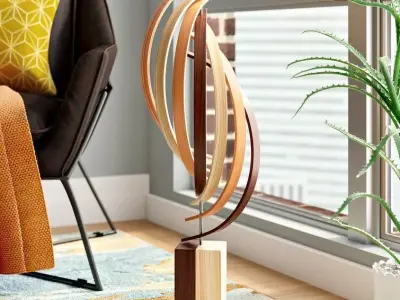 Glenoe The Climb by Jackson Wright Wood Sculpture 3D model