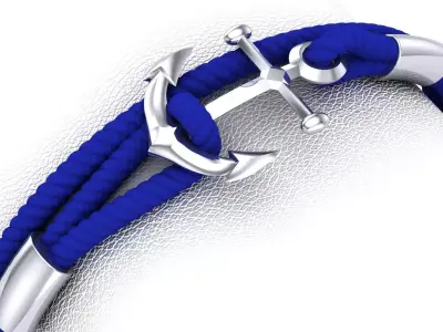 Anchor Bracelet 3D print model