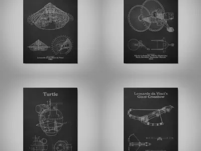 Battle Machines - Wall Pictures - Blackboard - Collection 1