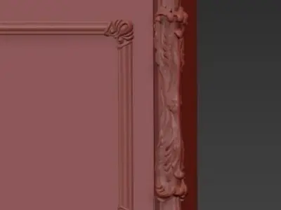 cabinet 2 door model 3D model 3D model