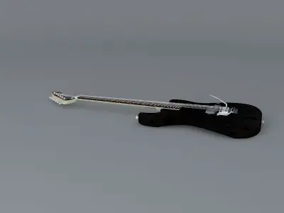 A Paisley Kramer Barreta guitar Free 3D model